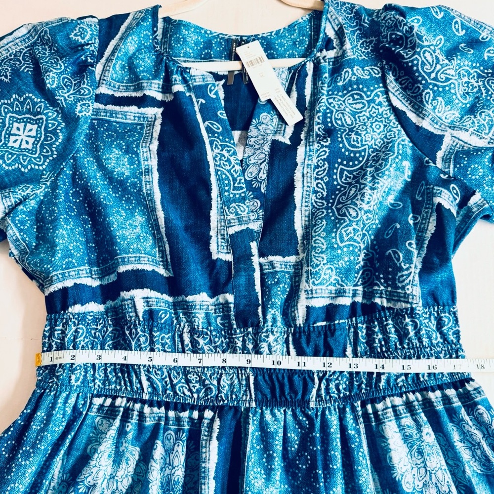 XL NWT Anthropologie The Somerset Boho Bandana Patchwork Print Maxi Dress. - Picture 4 of 10